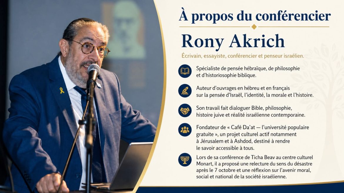 De Ticha BeAv à la réparation nationale : après le 7 Octobre, où allons-nous ? par Rony Akrich