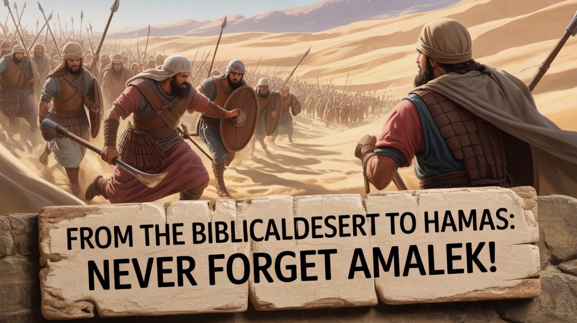 « עמלק וחמאס: בין מחיקה לזיכרון, מניפסט לזמן שלאחר השבעה באוקטובר » מאת רוני אקריש