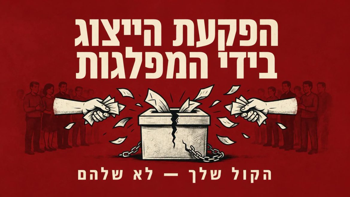 מאמר ראשון — שלטון המפלגות במקום שלטון העם. מאת רוני אקריש