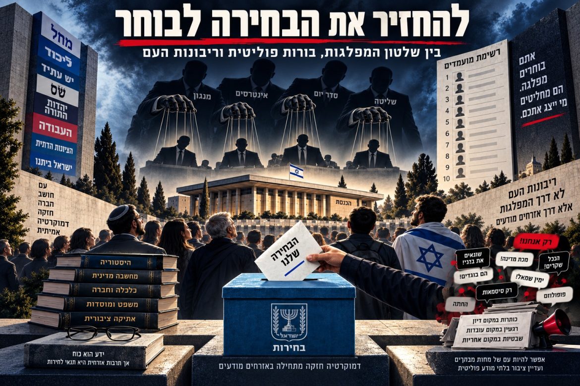 מדינה של מומחים, ציבור ללא תרבות פוליטית. מאת רוני אקריש
