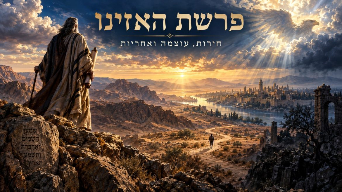 תובנות מתוך פרשת האזינו. מאת רוני אקריש